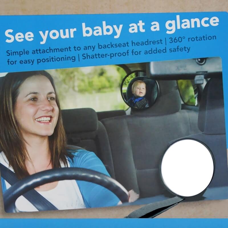 Espelho do carro bebê com luz LED de controle remoto, espelho retrovisor de  segurança do banco traseiro traseiro para crianças Espelho de acrílico para  crianças, espelho retrovisor rotativo de 360 ° no Shoptime
