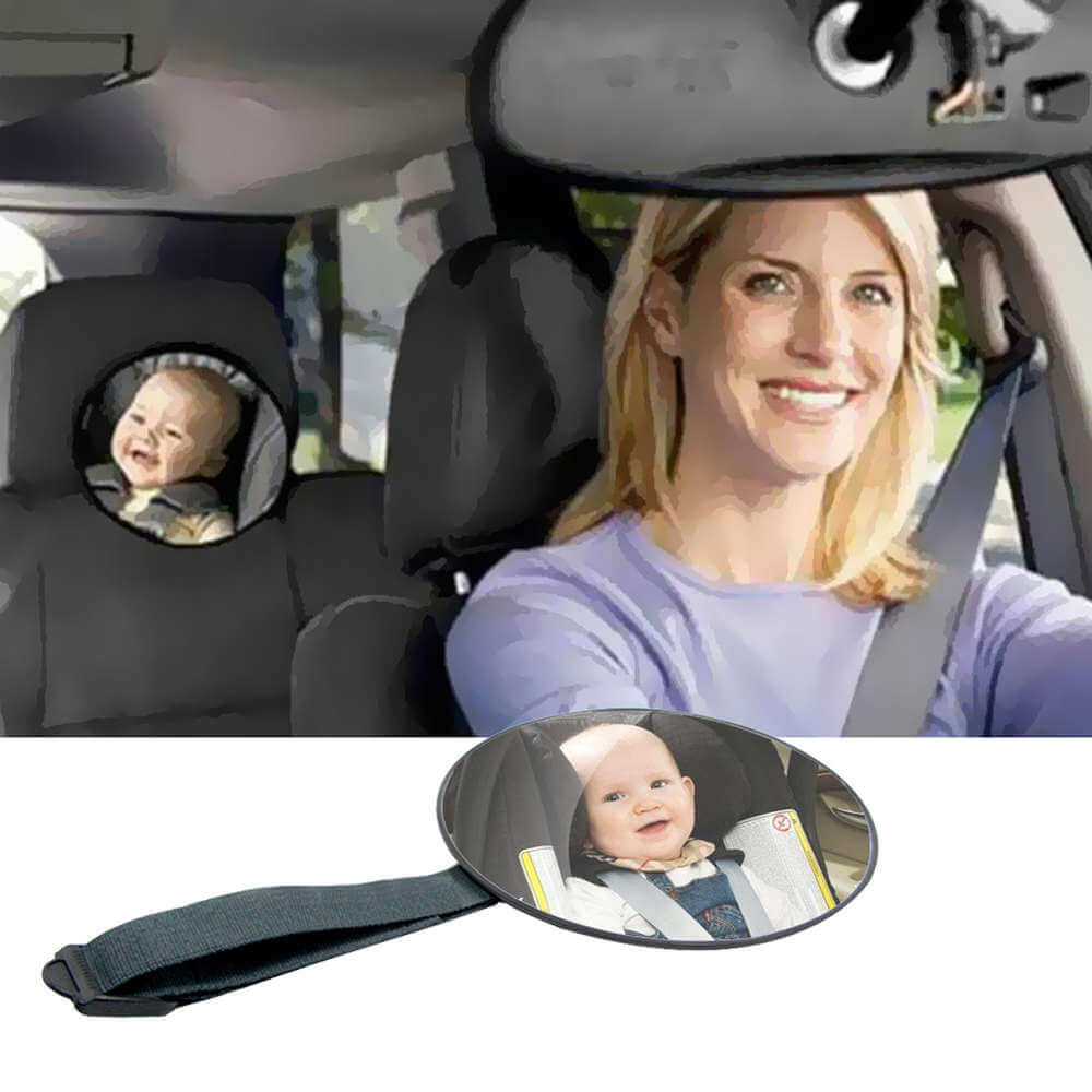 2 Pcs Espelho do carro do bebê,360°rotation espelho de bebê para carro -  Espelhos voltados para a frente do banco para bebês, espelho retrovisor de  segurança para crianças no banco traseiro Maxten