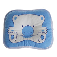 Almofada azul de bebé com urso